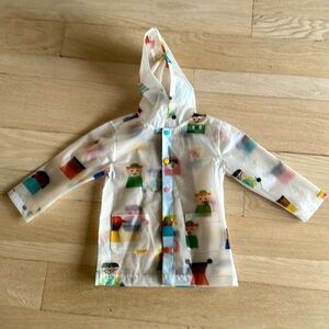 Christian Robinson For Target Clear kids Rain Jacket size 5T